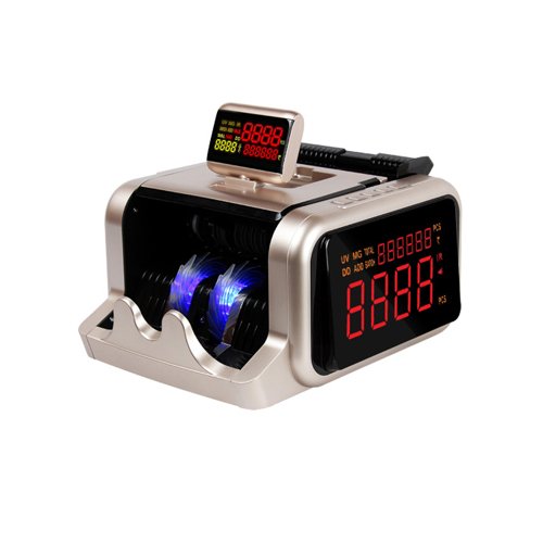 Al-2600 Money Counting Machine Fake Currency Detector Bill Counter with Large Side LED Display - Image 3